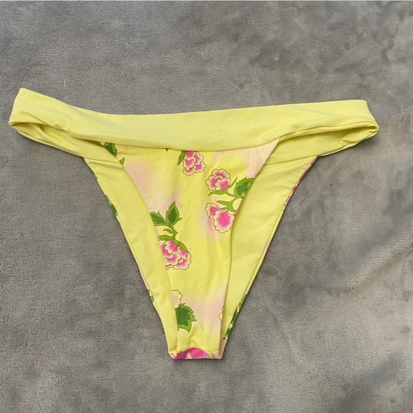 New! Frankie’s bikinis Nick Floral Cheeky Bikini Bottom nwot 24156 - Picture 7 of 12